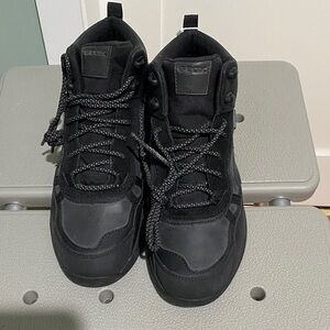 Geox Men's Black Lace-Up Sneakers